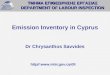 Emission Inventory in Cyprus