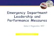 Emergency Department Leadership and Performance Measures