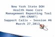 New York State DOH Health Home Care Management Reporting Tool (HH-CMART)