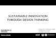 Sustainable  Innovation through Design Thinking
