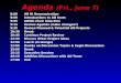 Agenda  (Fri., June 7)