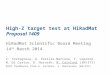 High-Z target test at HiRadMat Proposal 1409