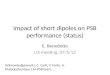 Impact of short dipoles on PSB performance (status)