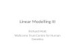 Linear Modelling III