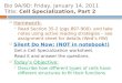 Bio 9A/9D: Friday, January 14, 2011 Title:  Cell Specialization, Part 2
