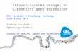 Ethanol-induced changes in G-proteins gene expression