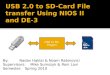 USB 2.0 to SD-Card File transfer Using NIOS II and DE-3