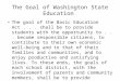 The Goal of Washington State Education