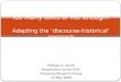 Too many texts or not enough? Adapting the ‘discourse-historical’ approach