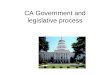 CA Government and legislative process