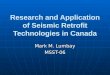 Research and Application of Seismic Retrofit Technologies in Canada