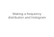 Making a frequency distribution and histogram