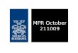 MPR October 211009