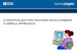 E-portfolios for teacher development: A simple approach