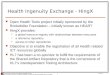 Health Ingenuity Exchange -  HingX