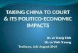 TAKING CHINA TO COURT & ITS POLITICO-ECONOMIC IMPACTS