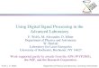 Using Digital Signal Processing in the Advanced Laboratory