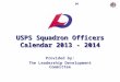 USPS Squadron Officers Calendar 2013 - 2014