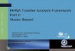 FHWA Traveler Analysis Framework Part II Status Report