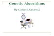 Genetic Algorithms By Chhavi Kashyap