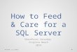 How to  Feed  &  Care  for a SQL  Server