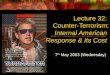 Lecture 32:    Counter-Terrorism: Internal American  Response & Its Cost