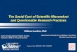 The Social Cost of Scientific Misconduct and Questionable Research Practices