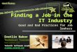 Finding a Job in the IT Industry