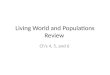 Living World  and Populations Review