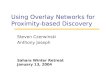 Using Overlay Networks for Proximity-based Discovery