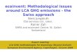 ecoinvent: Methodological issues around LCA GHG emissions - the Swiss approach