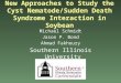 New Approaches to Study the Cyst Nematode/Sudden Death Syndrome Interaction in Soybean