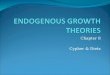 ENDOGENOUS GROWTH THEORIES