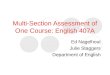 Multi-Section Assessment of One Course: English 407A