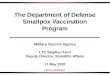 The Department of Defense Smallpox Vaccination Program