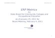 ERP Metrics for State Board for Community Colleges and Occupational Education