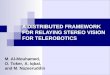 A DISTRIBUTED FRAMEWORK FOR RELAYING STEREO VISION FOR TELEROBOTICS