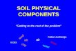 SOIL PHYSICAL COMPONENTS