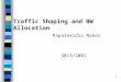 Traffic Shaping and BW Allocation  Papalexidis Nikos 30/3/2001
