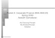 Packet 2: Corporate Finance (B40.2302.20) Spring 2009 Aswath Damodaran