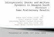 Idiosyncratic Shocks and Welfare Dynamics in Akwapim South District : Some Preliminary Results