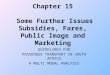 Chapter 15  Some Further Issues Subsidies, Fares, Public Image and Marketing