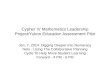 Cypher IV Mathematics Leadership Project/Yukon Education Assessment Pilot