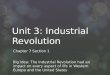 Unit 3: Industrial Revolution