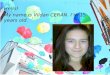 Hello ! My name is Vildan CERAN. I’m 15  years old 