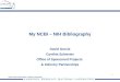 My NCBI – NIH Bibliography
