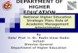 DEPARTMENT OF HIGHER EDUCATION