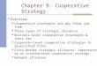 Chapter 9: Cooperative Strategy