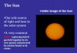 Visible Image of the Sun