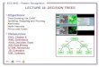 LECTURE  18:  DECISION TREES